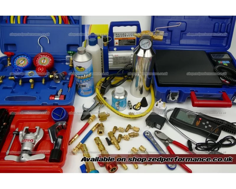HVAC aircon charging tool kit
