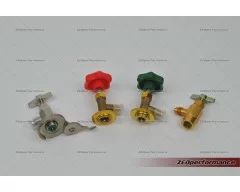 Refrigerant canister piercing tap valve R134a R600a