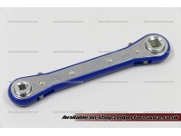 AC service valve square ratchet wrench