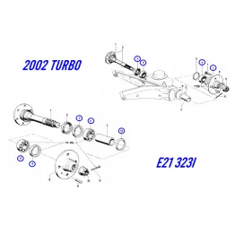 BMW E21 323i & 2002 Turbo rear wheel bearing set BMW E21 323i & 2002 Turbo rear wheel bearing set