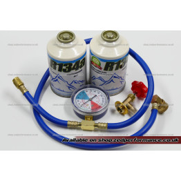 R134a car aircon refill recharge top up kit