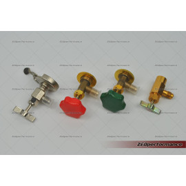 Refrigerant canister piercing tap valve R134a R600a Refrigerant canister piercing tap valve R134a R600a