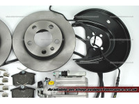 VW Polo & Skoda Fabia rear brake drum to disc conversion kit