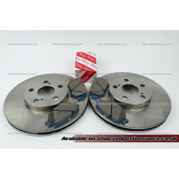 Toyota Celica 1.8 VVTi front brake discs and pads