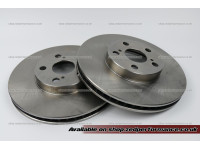 Toyota Celica 1.8 VVTi front brake discs and pads