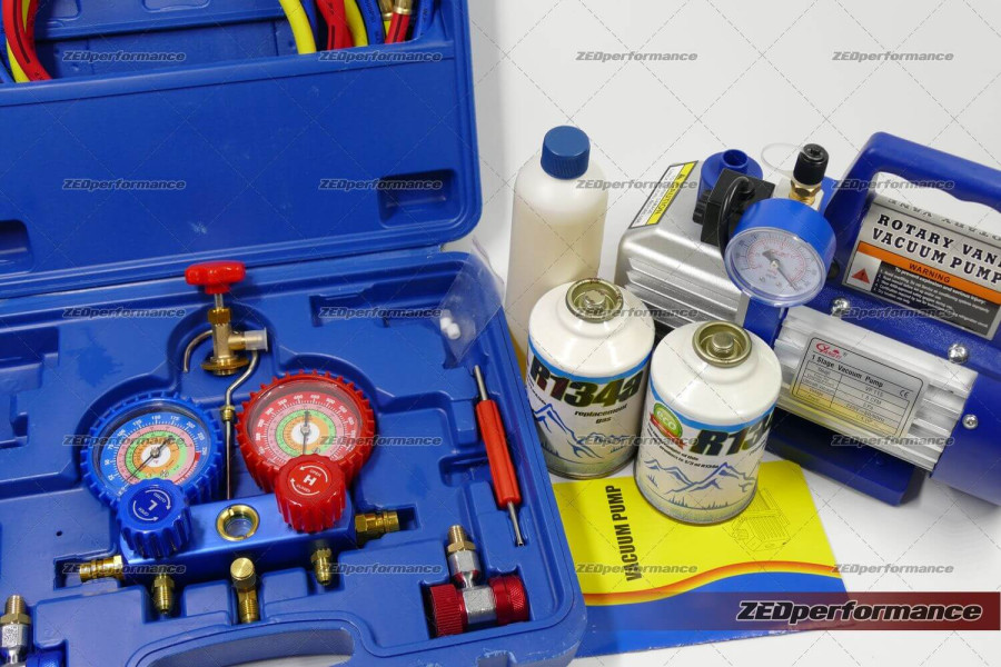 DIY R134a car air con refill kit