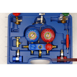 R134a R22 HVAC AC gauge manifold set 