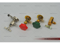 Refrigerant canister piercing tap valve R134a R600a