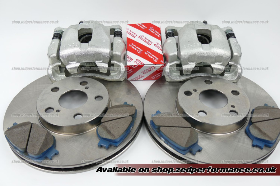 Toyota Celica 1.8 VVTI front brake calipers and discs