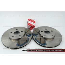 Toyota Celica 1.8 VVTi front brake discs and pads