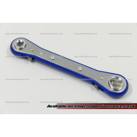 AC service valve square ratchet wrench