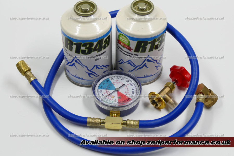 R134a car aircon refill recharge top up kit