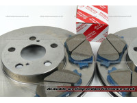 Toyota Celica 1.8 VVTi front brake discs and pads