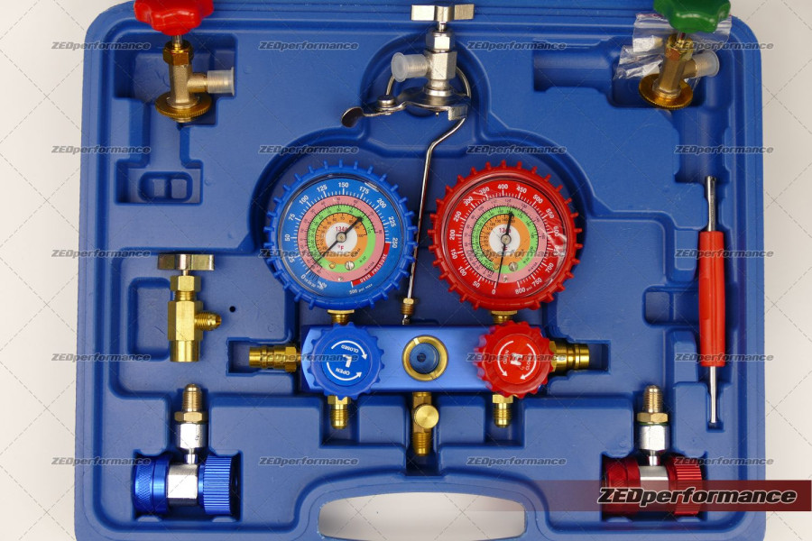 R134a R22 HVAC AC gauge manifold set 