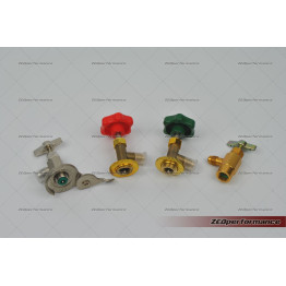 Refrigerant canister piercing tap valve R134a R600a