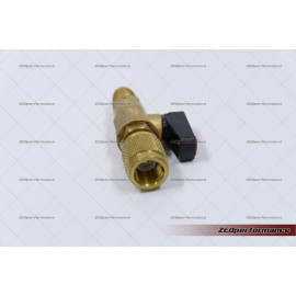 AC charging hose shut-off valve AC charging hose shut-off valve
