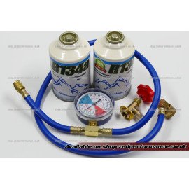 R134a car aircon refill recharge top up kit