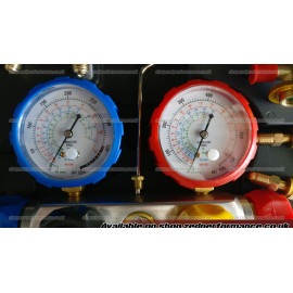 AC 4 way gauge manifold set R134a R32 R410a AC 4 way gauge manifold set R134a R32 R410a
