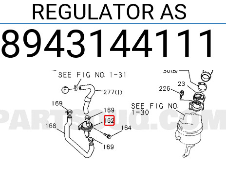 Isuzu 4ZC1 Turbo aux air valve regulator